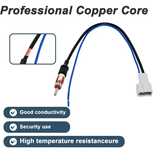 RED WOLF Car Antenna Adapter Cable Aftermarket Stereo Radio Mount for for Honda Odyssey/Fit/Insight/CR-V, Acura 2012-2016 Model