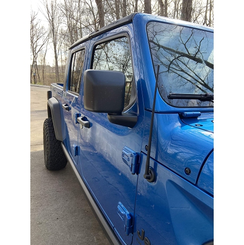 - 17 Inch All-Terrain Flexible Rubber Antenna - Spring Steel Internal Core - Stainless Steel Threading