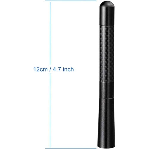 Vehicle Roof Mount Antenna Mast 4.7 inch Carbon Fiber Car Antenna Replacement for Ford Dodge Toyota Honda Chevrolet Nissan Ford Jeep Subaru GMC