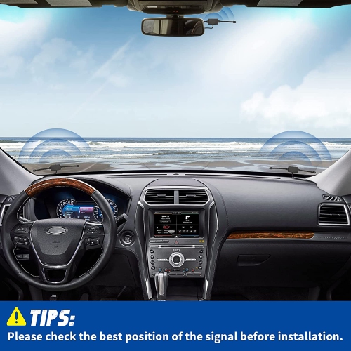 Universal Car Stereo AM FM Dipole Antenna,Hidden Adhesive Mount AM FM Radio Antenna for Vehicle Car Truck SUV Radio Stereo Head Unit Receiver