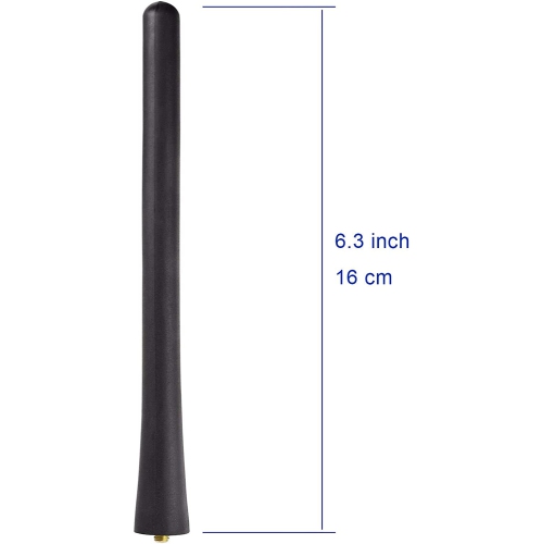 Antenne universelle pour voiture montée sur le toit Mast caoutchouc 6.3 po remplacement compatible avec Toyota Honda Chevrolet Nissan Ford Jeep