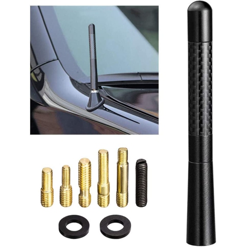 Vehicle Antenna Mast Carbon Fiber Car Antenna Replacement for Ford F Series F150 Raptor F250 F350 F450 Super Duty Escape Explorer Mustang Ranger