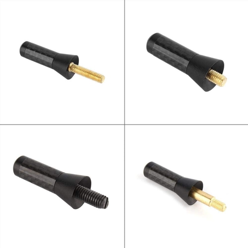 Car Short Universal Antenna, Carbon Fiber Car Radio Aerial Antenna 3.5cm Screw Aluminum Car Short Decoration Antenna Universal