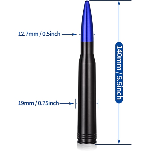 Car Truck Short Bullet Antenna Replacement for Ford F150 F250 F350 Dodge Ram 1500 2500 GM Chevy Chevrolet Silverado 1500 2500 3500 Toyota Tundra GMC