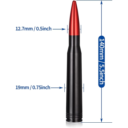 Car Truck Short Bullet Antenna Replacement for Ford F150 F250 F350 Dodge Ram 1500 2500 GM Chevy Chevrolet Silverado 1500 2500 3500 Toyota Tundra GMC