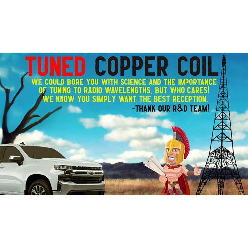 - The Spartan - 13 3/4 Inch Short Flexible Rubber Antenna fits Chevrolet Silverado 1500, 2500, 3500 GMC Sierra 1500,2500,3500 - Black Carbon Fiber