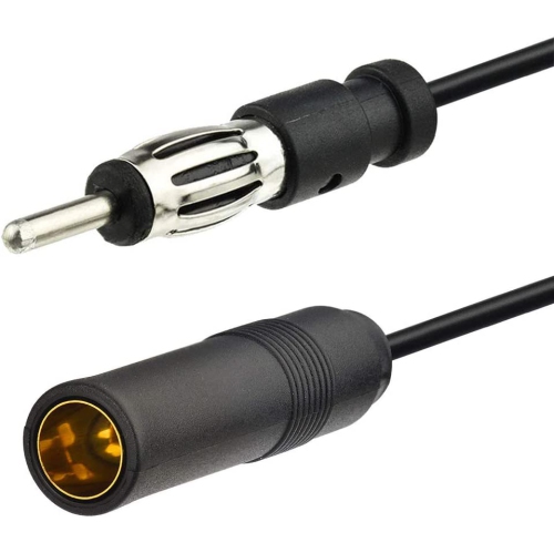 Car Radio Antenna Extension Cable 16.5 feet / 5m FM AM Radio Car Antenna Extension Cable Cord DIN Plug Connector Coaxial Cable for Vehicle Truck Car