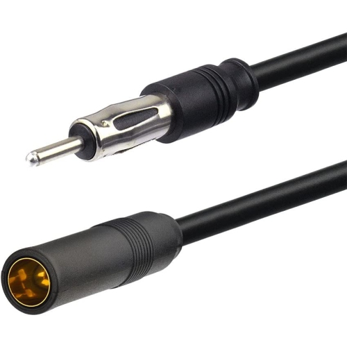 Universal Car Stereo FM Radio Antenna Signal Booster Amplifier Amp,12V Power Supply DIN Plug Connector Adapter for Vehicle Truck SUV Car Audio Radio