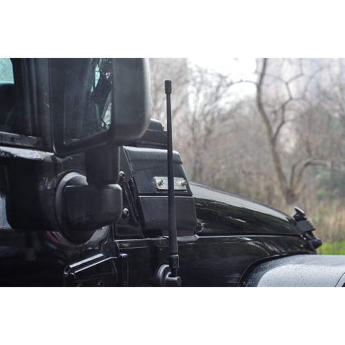 Antenna Compatible with Jeep Wrangler JK JKU JL JLU Rubicon Sahara 13 inches Flexible Rubber Antenna Replacement Designed for Optimized FM/AM
