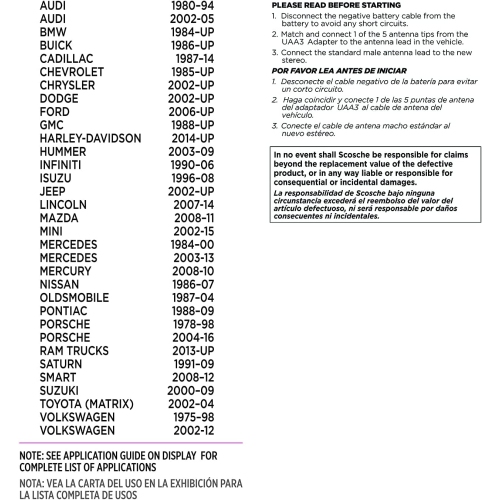Adaptateur d’antenne universel UAA