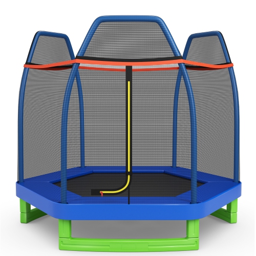 Costway 7FT Kids Trampoline Outdoor Indoor Recreational Bounce Jumper