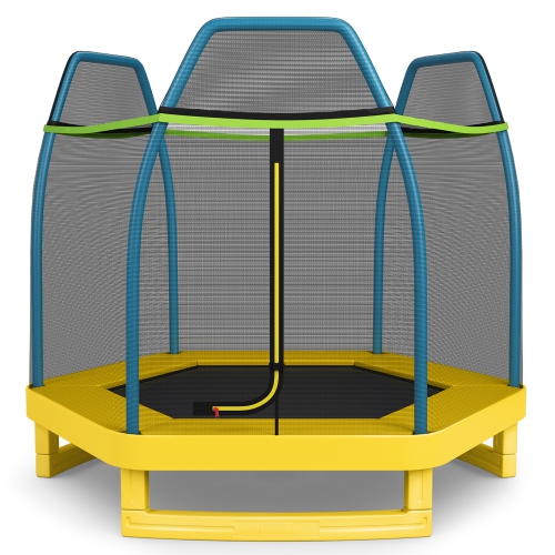 Costway 7FT Kids Trampoline Outdoor Indoor Recreational Bounce Jumper