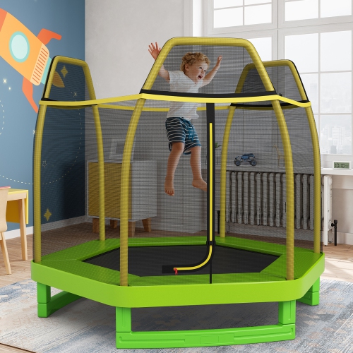 Costway 7FT Kids Trampoline Outdoor Indoor Recreational Bounce Jumper