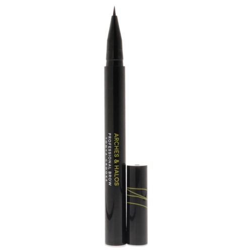 Angled Bristle Tip Waterproof Brow Pen - Auburn by Arches and Halos for Women - 0.051 oz Eyebrow Pencil
