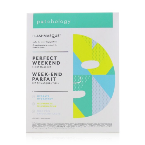 PATCHOLOGY  Flashmasque Sheet Mask Perfect Weekend Trio By for Women - 3 PC Mask