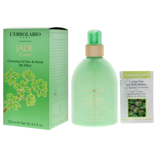 Jade Plant Cleansing Gel by LErbolario for Unisex - 9.4 oz Cleanser
