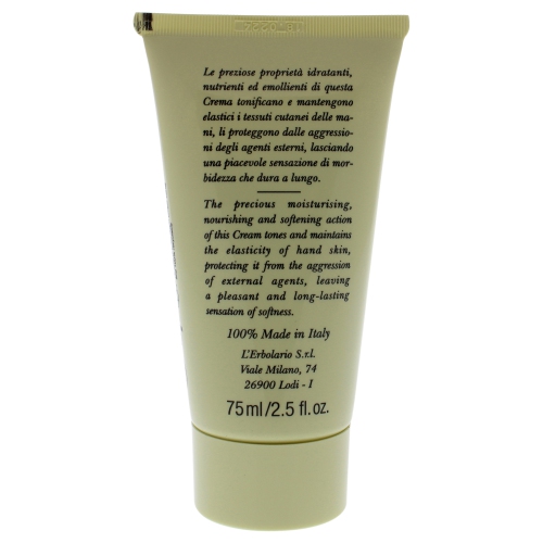 Hand and Nail Cream by LErbolario for Unisex - 2.5 oz Cream