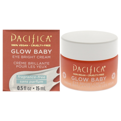 Glow Baby Eye Bright Cream by Pacifica for Unisex - 0.5 oz Cream