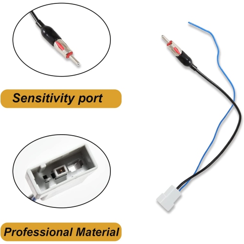 Aftermarket Radio Antenna Adapter Wire Harness Replacement for Nissan 2009-2013 Cube, 2008-2015 Frontier, Infiniti 2010-2014 Model ,