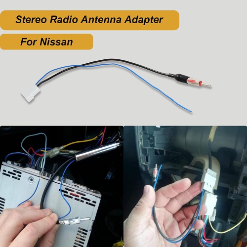 Aftermarket Radio Antenna Adapter Wire Harness Replacement for Nissan 2009-2013 Cube, 2008-2015 Frontier, Infiniti 2010-2014 Model ,