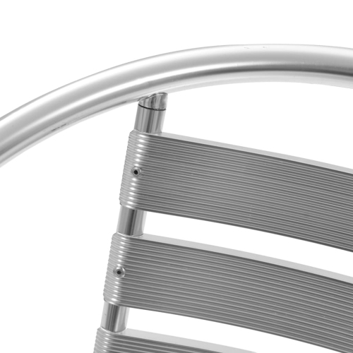 vidaXL Stackable Patio Chairs 4 pcs Aluminum