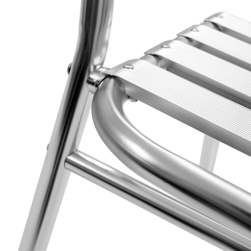 vidaXL Stackable Patio Chairs 4 pcs Aluminum