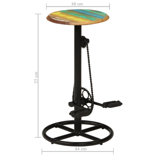 vidaXL Bar Chairs 2 pcs Solid Reclaimed Wood