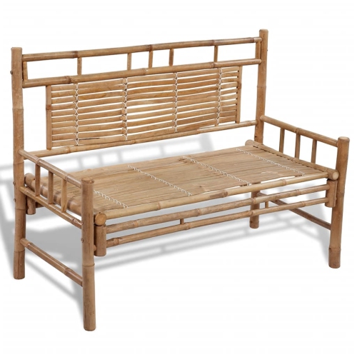 VIDAXL  Patio Bench 47.2" Bamboo