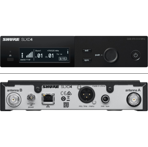 Shure SLXD14 Digital Wireless System with MX153T Earset Microphone - G58