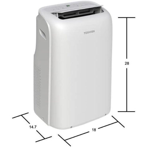 Toshiba 12000 BTU 115-Volt Portable Air Conditioner with Dehumidifier and Remote Control