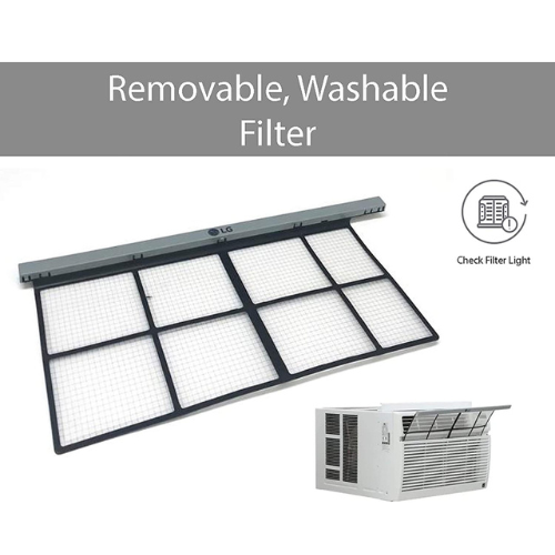 LG LW1216ER Window-Mounted AIR Conditioner with Remote Control, 12,000 BTU 115V