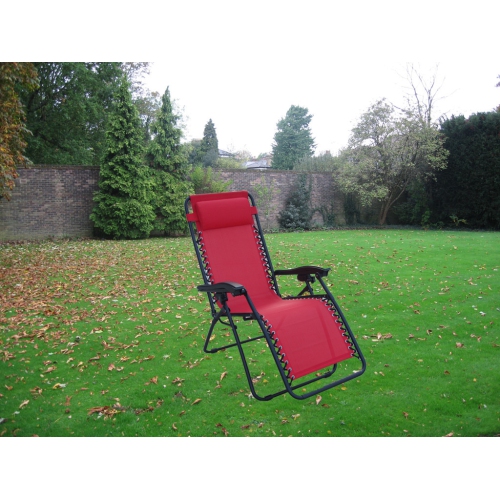 Henryka Patio Casual Chair - Adjustable – Red