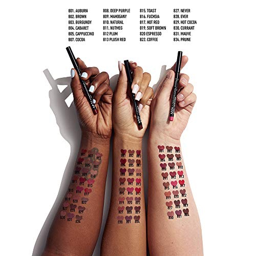 NYX Nyx slim lip liner pencil - mahogany - slp 809