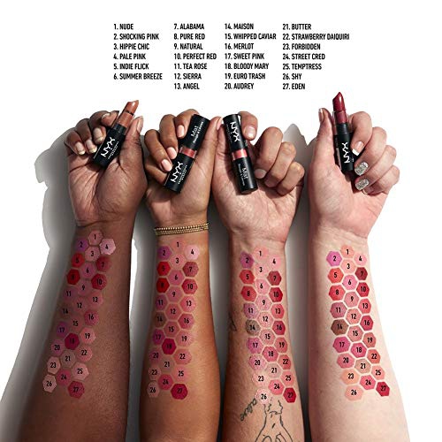 NYX PROFESSIONAL MAKEUP Matte Lipstick, Angel