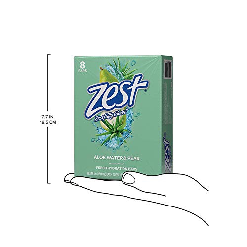 Paquet de 8 savonnettes AloeSoap Zest Fresh - poids net 32 OZ