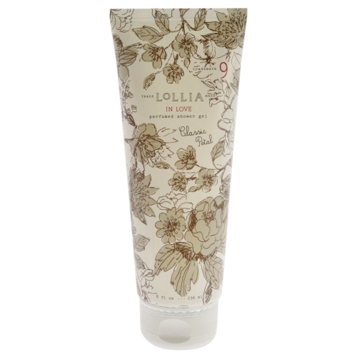 In Love Perfumed Shower Gel by Lollia for Unisex - 8 oz Shower Gel
