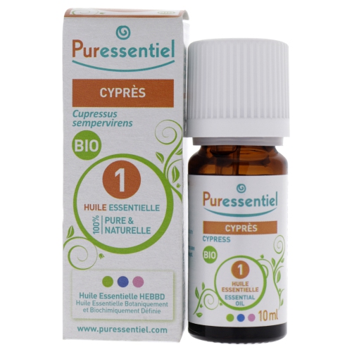 Organic Essential Oil - Cypress by Puressentiel for Unisex - 0.3 oz Oil