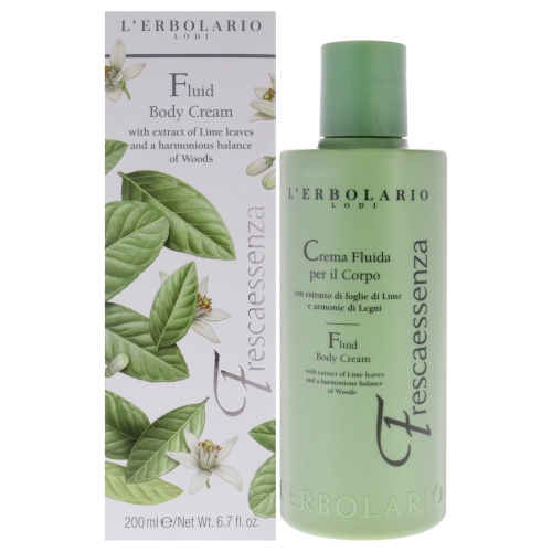 LERBOLARIO  Fluid Body Cream - Frescaessenza By for Unisex - 6.7 OZ Body Cream