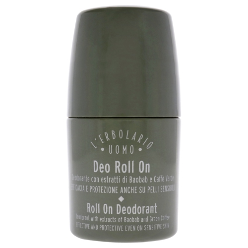 Uomo Roll On Deodorant by LErbolario for Men - 1.6 oz Deodorant Roll-On