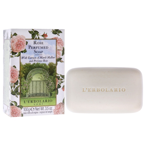 Perfumed Soap - Rose by LErbolario for Unisex - 3.5 oz Soap