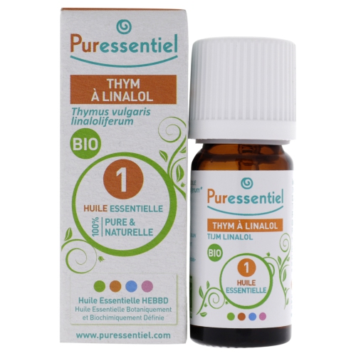 PURESSENTIEL  Organic Essential Oil - Thyme Linalol By for Unisex - 0.17 OZ Oil