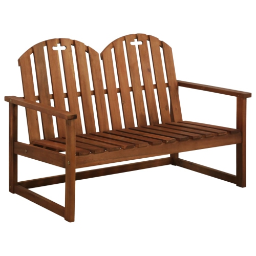 Banc de jardin de 43.3 po en bois d’acacia massif VidaXL