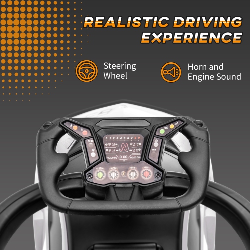 Aosom – voiture-jouet porteur 3-en-1 pour tout-petits, voiture coulissante sous licence pour enfants, jouet porteur pied-à-sol avec klaxon de