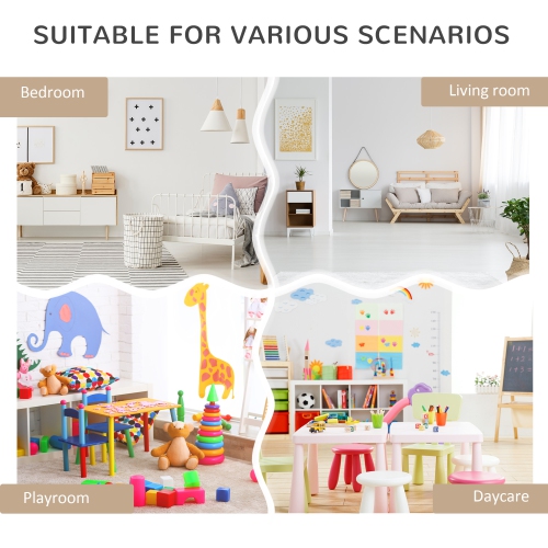 HOMCOM Bibliothèque pour enfants avec tiroir de rangement pour les livres dans la chambre ou la salle de jeux, gris