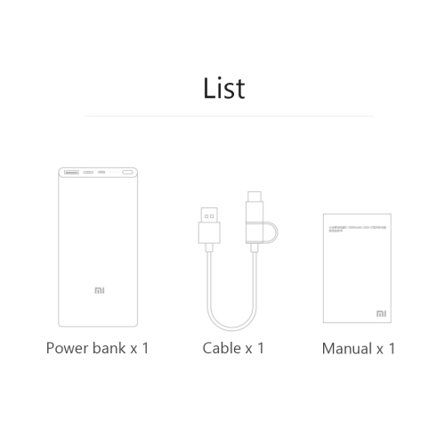 Xiaomi 10000mAh MI Power Bank 3 Ultra Compact BLACK - Brand New