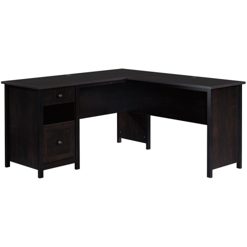 SAUDER  County Line Wooden L Shaped Computer Desk In Estate In Black after bad experience with first desk being damaged and wrong pieces they ordered me a new one now i love