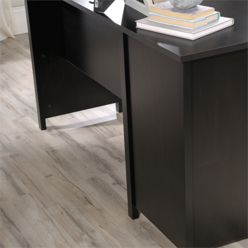 Sauder County Line Wooden L Shaped Computer Desk in Estate Black