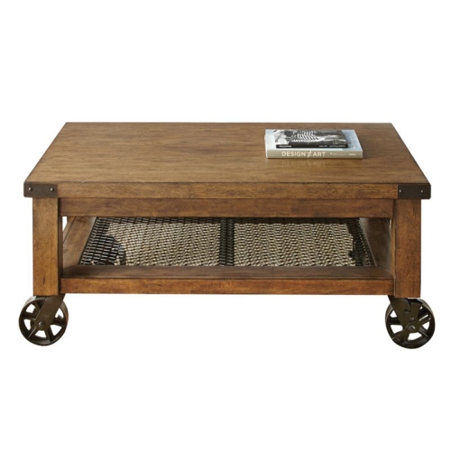 BOWERY HILL  Coffee Table In Distressed Oak