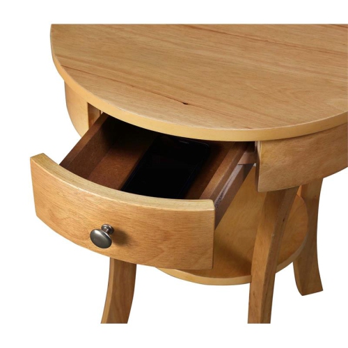 Convenience Concepts Classic Accents Schaffer End Table in Vanilla Wood Finish