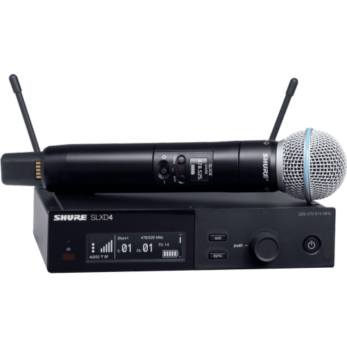 Image 1 of 4.. Shure SLXD24/B58 Wireless System with Beta 58A Handheld Transmitter - H55